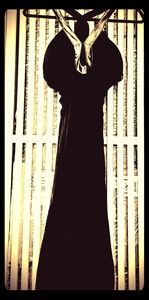 Caribbean Queen Elegant Long Slim Blk Dress